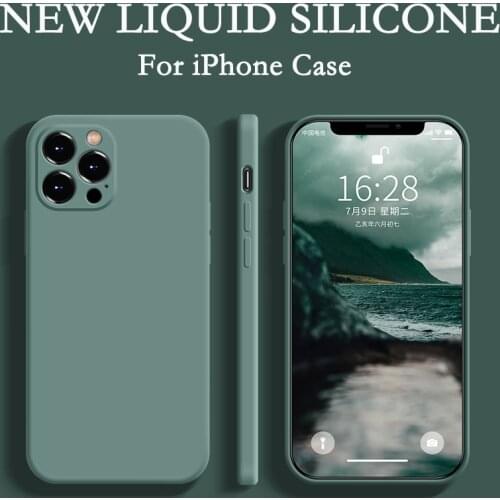 Luxury Fashion Silicone Case For iPhone 12 Pro Case Soft Cover For iPhone 11 12 Pro Max Mini Case For iPhone XR XS MAX 7 8 Plus