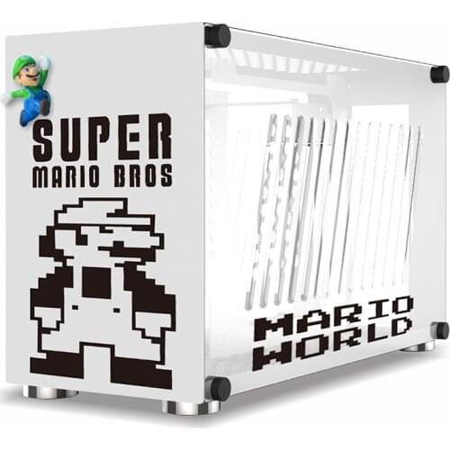 T60 / T40 Mini itx, mini cabinet, portable side transparent SFX power supply A4 cabinet