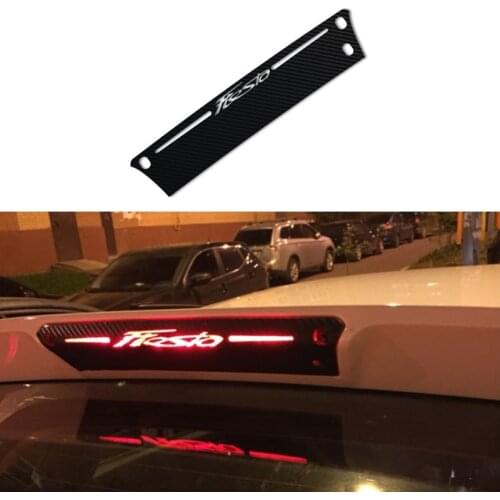Carbon Fiber Rear Braking Light Decoration Cover Stickers Case For ford fiesta Hatchback 2009-2015 Car Accessories Styling 1PC