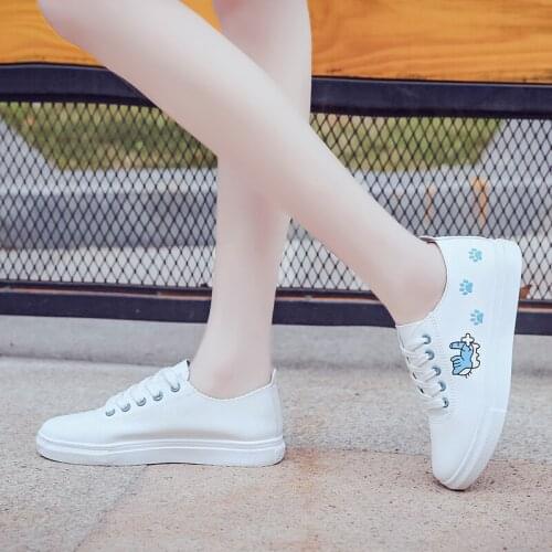Spring Womens Sneakers Classic Lace Up Low Comfort Flat non-Slip Wear-resistant Lightweight Casual Wild Womens Shoes U20-61