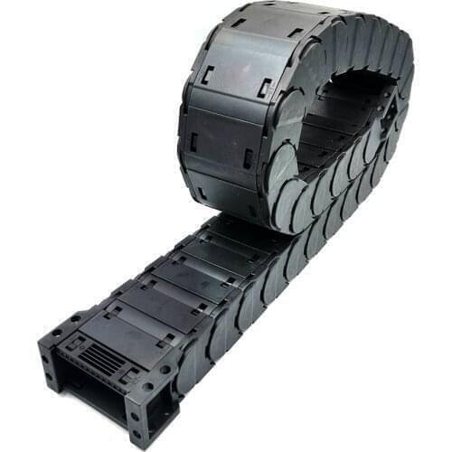 1 Meter D25x75mm Drag Chain Wire Carrier Cable Transmission Towline Low Noise Closed Type Open On Both Sides Free Shipping