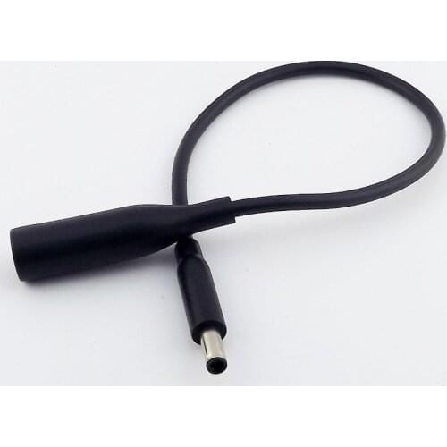 1pcs DC Power 4.5mm x 3.0mm Male To 7.4mm x 5.0mm Female for HP DELL Laptop Resistor Adapter Cable Cord 30cm