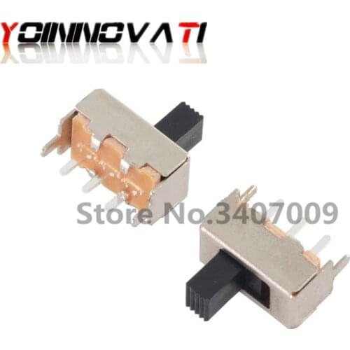 100pcs SS12F44 3Pin Switch SS-12F44G4 Single Row Vertical Toggle Switch Handle Length 4MM