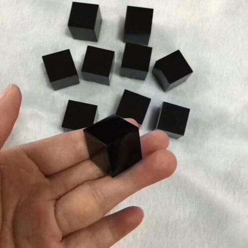 20-30mm black obsidian square cube black obsidian cube healing crystal dispel negative energy gemstone cube Natural mineral