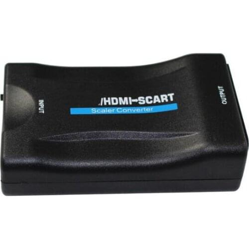 20pcs HDMI to Scart Converter AV Signal Adapter Receiver hdmi 1080P for MonItor PC Smart phone