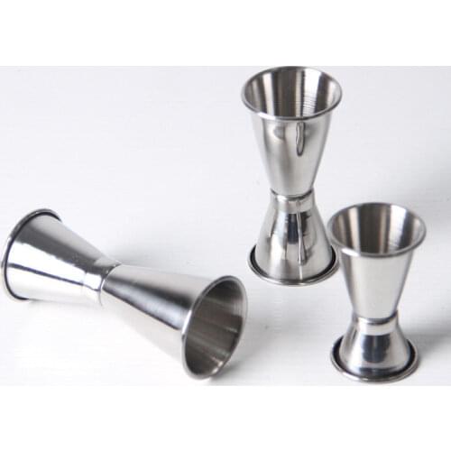 3 Sizes for choice Jigger Single Double Shot Cocktail Wine Short Measure Cup Drink Bar Party