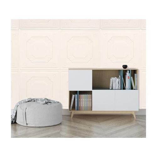 3D stereoscopic wall stickers wallpaper self adhesive Nordic style living room waterproof background wall decoration bedroom wal