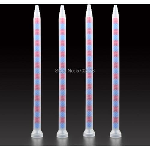 4pcs GSM9-20 AB glue static mixing tube epoxy resin adhesive mixing nozzle glue filling machine mixing tip