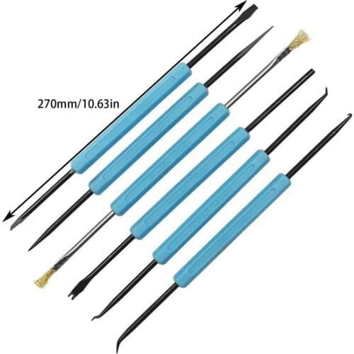 6PCS Welding Aid PCB Desoldering Tool Printed Circuit Board Soldering Kit Repair Welding Tool Set Replacement Spare Part Weldin