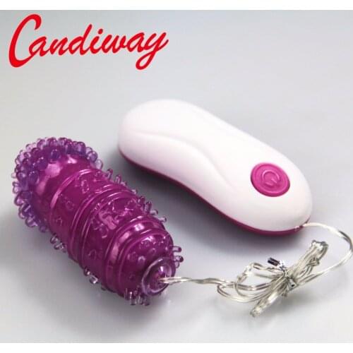 Candiway Jump Egg Vibrator thorn Bullet Vibrating Clitoral G Spot Stimulators anal plug pussy vaginal massager masturbation
