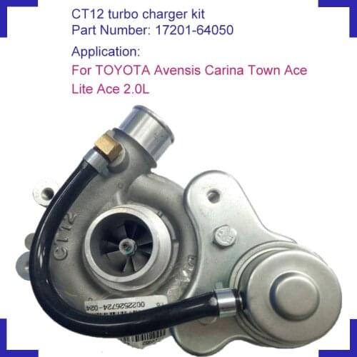 CT12 auto turbo charger parts turbolader for For TOYOTA Avensis Carina Town Ace Lite Ace 2.0L 17201-64050 1720164050