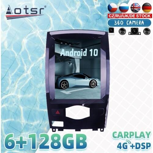 For Infiniti QX50 2013-2017 Tesla style Android Car Radio Player GPS Navigation 360 Camera Auto Stereo Multimedia DSP Carplay 4G