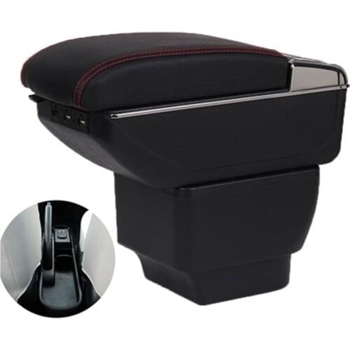 For Mazda 2/Demio/Mazda2 armrest box central Store content box interior Armrest Storage cup holder car-styling accessories