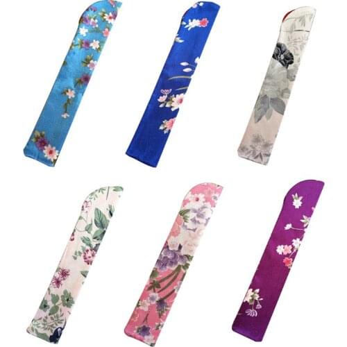 Elegant Folding Hand Fan Bag Holder Dustproof Protector Pouch Case Cover Wedding Party Gifts