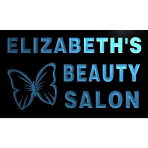 Elizabeths Beauty Salon Custom Personalized Name Bar Beer pub club 3d signs LED Neon Sign vintage home decor crafts
