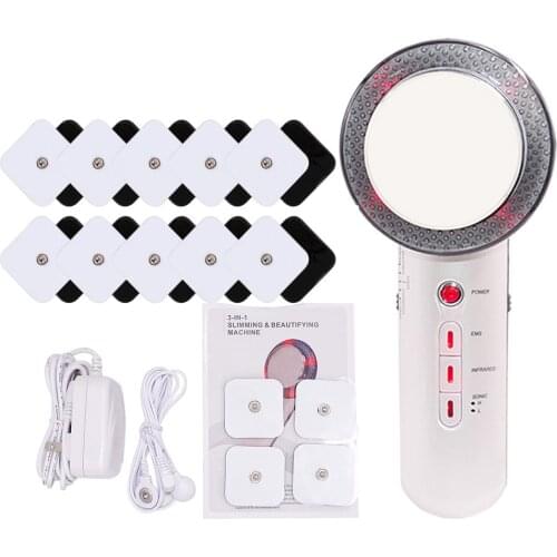 Infrared Ultrasonic Wave Therapy Ultrasound Cavitation EMS Body Slimming Massager Weight Loss Anti Cellulite Fat Burner Galvanic