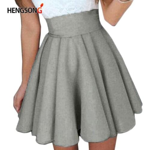 Short Skirt For Women 2020 New All Fit School Skirt Black Grey Color Women Dance Short Skirts Ball Gown Puff Skirt HO832347