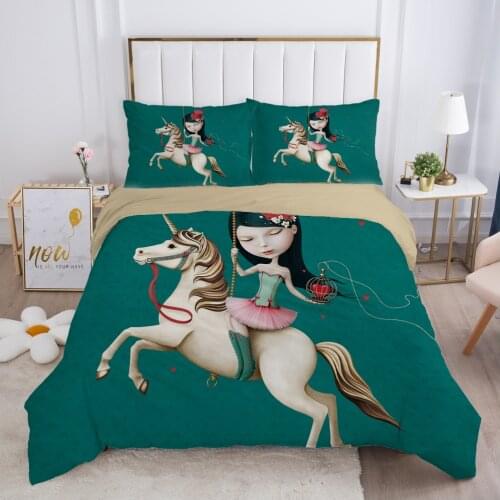 Cartoon Childrens Bedding set for kids baby Duvet cover set pillow case Bed linens Quilt cover 140x200 Bed set Single riding