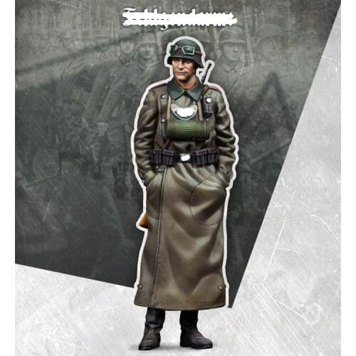 1/35 World War II officer, Resin Model Soldier GK, Military theme of WW2, Unassembled and unpainted kit
