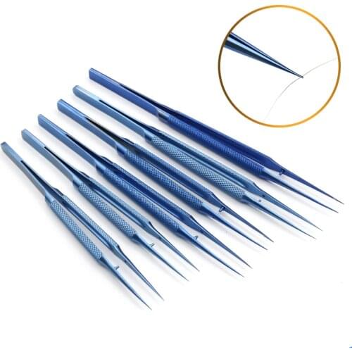 Titanium alloy ophthalmic tweezers fingerprint tweezers are suitable for electronic components and copper wire picking tools