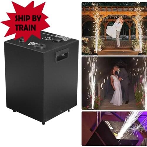 Ship By Train To EU-400W DMX512 Cold Spark Machine Sparkular Fountain Fireworks Machine Remote Control Titanium Metal Powder