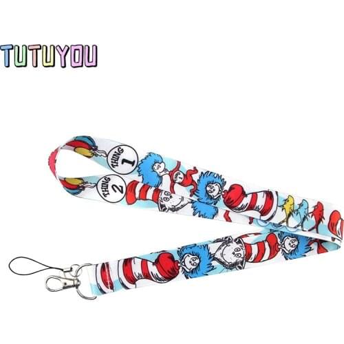 PC394 Dr.Seuss Lanyards ID Badge Holder ID Card Pass Mobile Phone Straps Badge Key Holder Keychain