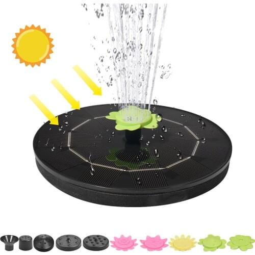 210L/h 3W Floating Solar Fountain Garden Fountain Pool Pond Swimming Pool Decoration Solar Bird Bath Water Pump Garden Decor