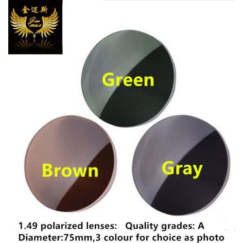 1.49 polarized prescription quality yellow driving lenses short sight anti glare near sight night glasses lens