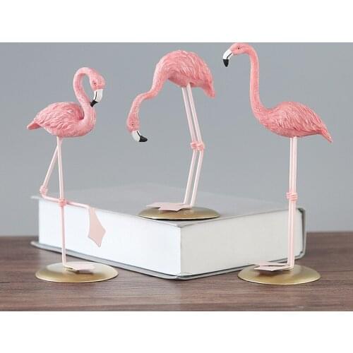 PINK GIRL HEART RESIN FLAMINGO ORNAMENTS NORDIC LIVING ROOM DESKTOP STATION FLAMINGO DECORATION