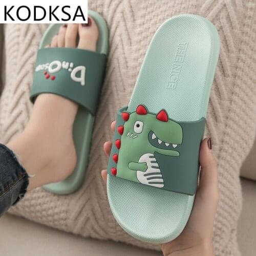 2021 New Summer Women Floor Flat Shoes Lovely Indoor Flip Flops Female Non-Slip Bathroom Home Slippers Female Beach Shoe