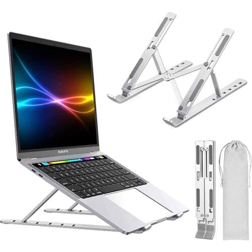 Foldable Aluminium Alloy Laptop Stand Notebook Accessories Computer Portable Support Macbook Air Mini iPad Tablet Holder Bracket