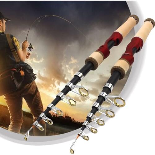 1.65m M power carbon fiber telescopic fishing rod portable fishing rod pole travel fishing rod telescopic fishing rod