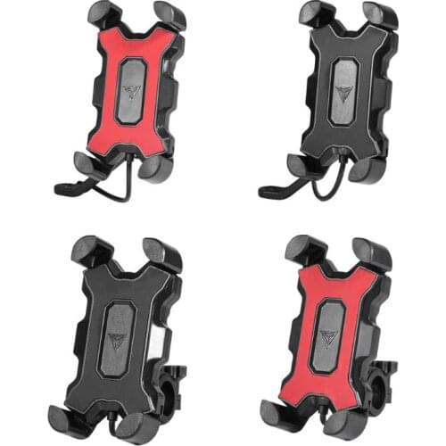 12V Universal Motorcycle Handlebar Rear Mirror Cellphone Wireless Charger Holder Mount Stand For Mobile Phone Smartphone