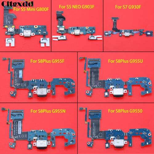 USB Charging Port Dock Connector Flex Cable For Samsung Galaxy S5 Mini G800F / NEO G903F S7 G930F S8 PLUS G955F U N G9550