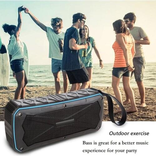 Waterproof Bluetooth speaker Card Hands Free 20W Audio Bluetooth speaker Portable Wireless outdoor Loudspeakers Powerbank 2020