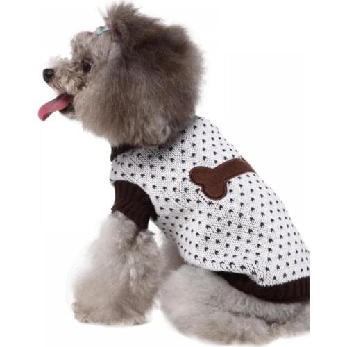 Knitting Classic Dog Cat Warm Sweater Pullover Winter Dog Clothes For Small Medium Dogs Chihuahua Puppy Jacket Pet Supplies