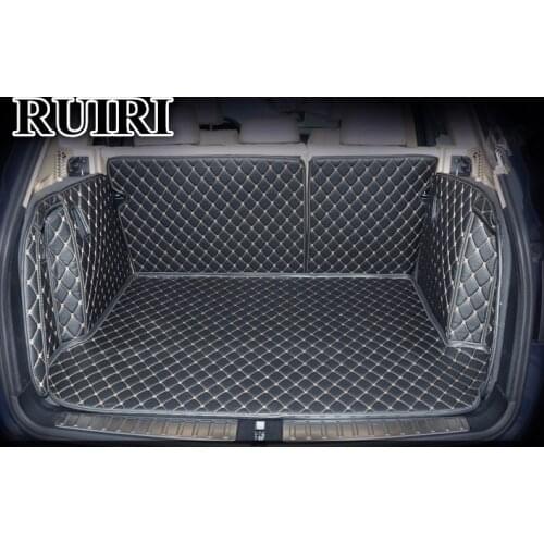 High quality! Full set car trunk mats for BMW X3 F25 2017-2011 waterproof cargo liner boot carpets for BMW X3 2016,Free shipping