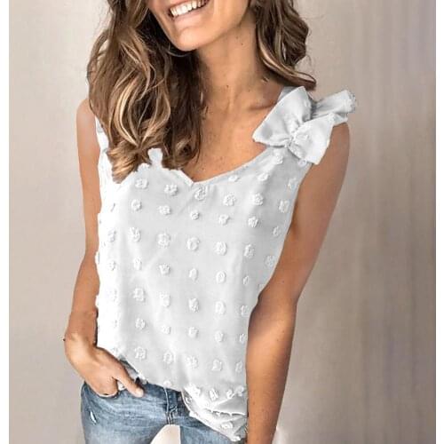 2021 Jacquard Pleated Shoulder Strap Tops Fasion Slim Large Size tshirt Womens T-Shirt New Summer Sleeveless Casual Vest