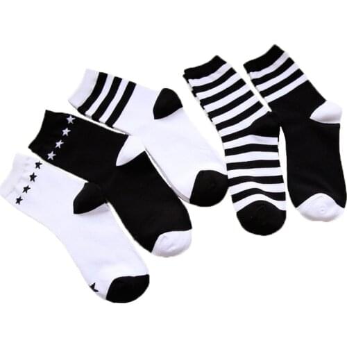 Female Striped Cartoon Socks Women Winter Autumn Warm Cotton Floor Length Sock for Lady Girls Free Shipping