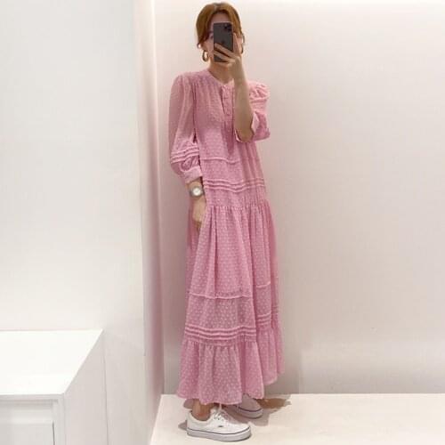 Womens dress 2021 summer new elegant three-dimensional short-sleeved casual long dress with suspenders