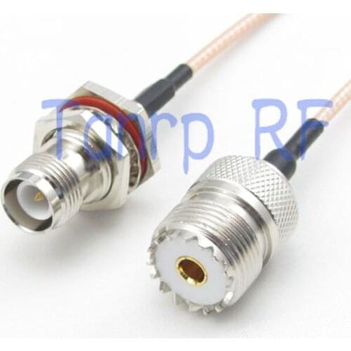 15CM Pigtail coaxial jumper cable RG316 extension cord 6inch UHF female jack to RP TNC female jack RF adapter connector