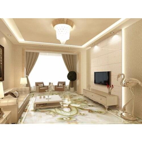 3d floor painting wallpaper Jade relief 3D flooring 3d bathroom wallpaper waterproof