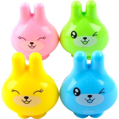4pcs/lot Kawaii School Supplies Pencil Sharpeners Kid Of Stationeries Rabbit Pencils Sharpener sacapuntas infantil stationery