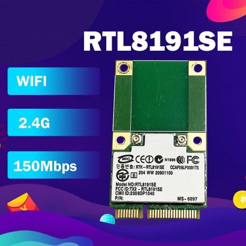 AzureWave AW-NE104 RTL8191SE Mini PCI-Express PCIe Wireless Wifi WLAN Card