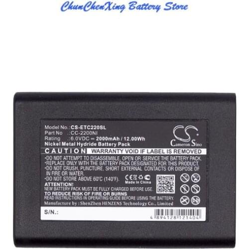 Cameron Sino 2000mAh Battery CC-2200NI for Eartec Comstar Com-Center, Comstar Com-Center Base Statio