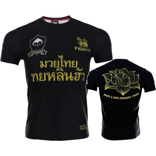 Cheap MMA BJJ Rashguard T Shirts+Pants Printing Breathable Fitness Boxing Shirts Muay Thai Men MMA Kickboxing Sport Suit