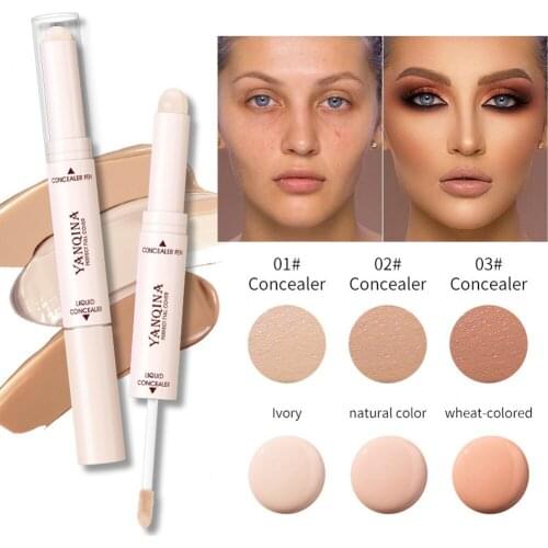 Double-head Concealer Pen Natual Face Face Make Up Liquid Waterproof Contouring Foundation Contour Makeup Concealer Stick Pencil