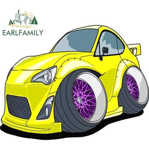 EARLFAMILY 13cm x 10.2cm for Yellow Japan Series Vinyl Decal Laptop Motorcycle RV Windshield Camper Scratch-proof Car Stickers