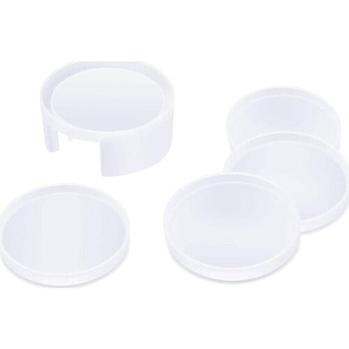 Coaster Resin Molds Coaster Silicone Molds For Epoxy Resin With Storage Box Mold Coaster Molds For Resin Casting