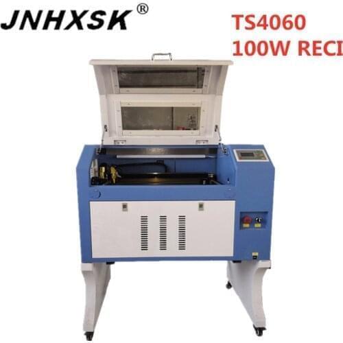 JNHXSK laser engraver CO2 cnc router made in china free shipping 400*600 4060 100w reci laser engraving cutting machine plywood